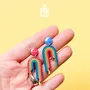 Jewelry - Fun Rainbow Earrings - Mismatched Gay Pride Earrings - Colorful Summer Jewelry - PINTONIK