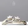 Jewelry - Paper Boat Stud Earrings: Funky Origami Wood Earrings - PINTONIK