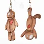 Jewelry - Quirky Voodoo Doll Earrings - Spooky Witchcraft Jewelry - PINTONIK