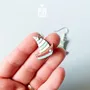 Jewelry - Wooden Boat Earrings - Nautical Summer Jewelry, Sterling Silver Hooks - PINTONIK