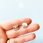 Jewelry - Mismatched Hamster Stud Earrings - Quirky Wood Jewelry - PINTONIK