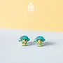 Jewelry - Quirky Broccoli Stud Earrings - Miniature Food Jewelry - PINTONIK