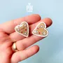 Jewelry - Gingerbread Heart Oktoberfest Pin - Sugar Cookie Christmas Brooch - PINTONIK