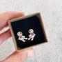 Jewelry - Voodoo Doll Stud Earrings - Creepy Witchcraft Jewelry - PINTONIK