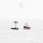 Jewelry - Ice Skates Funky Earrings - Figure Skating Y2K Stud Earrings - Winter Sports Coach Gifts - PINTONIK