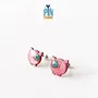 Bijoux - Boucles d'oreilles pendantes en bois représentant un cochon - Boucles d'oreilles animaux de la ferme - PINTONIK