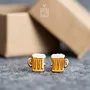 Bijoux - Boucles d'oreilles Oktoberfest en forme de chope à bière - Cadeau d'anniversaire original pour un 21e anniversaire ou un amateur de bière - PINTONIK