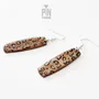 Jewelry - Animal Print Dangle Earrings - Retro Leopard Jewelry - Safari Animal Lover - PINTONIK