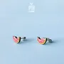 Bijoux - Boucles d'oreilles pastèque - Boucles d'oreilles fantaisie fruitées - Cadeau pour belle-fille ou adolescente - PINTONIK