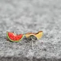 Bijoux - Boucles d'oreilles pastèque - Boucles d'oreilles fantaisie fruitées - Cadeau pour belle-fille ou adolescente - PINTONIK