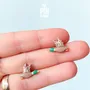 Bijoux - Boucles d'oreilles Canard colvert en vol - Puces d'oreilles en bois représentant un oiseau - PINTONIK