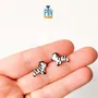 Jewelry - Boho Zebra Stud Earrings for Kids - Animal Pattern Jewelry for Safari - PINTONIK
