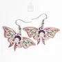 Bijoux - Boucles d'oreilles papillon lune fantaisistes - Bijoux ailes de papillon bohèmes - Cadeau de Noël ou échange de cadeaux champêtres - PINTONIK