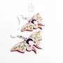 Bijoux - Boucles d'oreilles papillon lune fantaisistes - Bijoux ailes de papillon bohèmes - Cadeau de Noël ou échange de cadeaux champêtres - PINTONIK