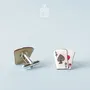 Jewelry - Ace of Spades Cufflinks - Hand-Painted Wooden Poker Gifts - PINTONIK