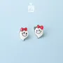 Jewelry - Wooden Ghost Stud Earrings - Spooky Halloween Jewelry - PINTONIK