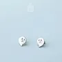 Jewelry - Wooden Ghost Stud Earrings - Spooky Halloween Jewelry - PINTONIK