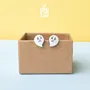 Jewelry - Wooden Ghost Stud Earrings - Spooky Halloween Jewelry - PINTONIK
