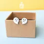 Jewelry - Wooden Ghost Stud Earrings - Spooky Halloween Jewelry - PINTONIK
