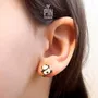 Jewelry - Funny Panda Earrings - Wood & Stainless Steel Animal Jewelry - PINTONIK