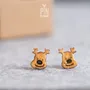 Jewelry - Funny Reindeer Stud Earrings - Quirky Christmas jewelry - Secret Santa Gift or Stocking Stuffer - PINTONIK