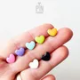 Jewelry - Small Heart Earrings - Tiny Love Studs - Fun Summer Jewelry, Valentine or Christmas Gifts - PINTONIK