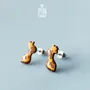 Bijoux - Boucles d'oreilles girafe – Boucles d'oreilles animaux en bois, bijoux de cosplay - PINTONIK