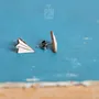 Jewelry - Origami Paper Airplane Funky Earrings - Minimalist Japanese Earrings - Whimsical Travel Gift - PINTONIK