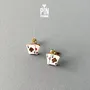 Jewelry - Poker Cards Earrings - Las Vegas Gambling Gifts for Poker Player, Bridge Player or Funny 50th Birthday Gift - PINTONIK