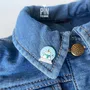 Jewelry - Fun Snowman Collar Pin - Christmas Holidays Brooch - Festive Winter Snowglobe Jewelry - Ita Bag Pin - PINTONIK