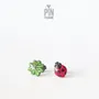 Jewelry - Good Luck Ladybug Earrings - Ladybird Beetle Stud Earrings - Tiny Insect Jewelry - Four Leaf Clover - PINTONIK
