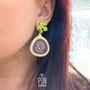 Jewelry - Fig Fruit Earrings - Summer Fruits Chunky Jewelry - PINTONIK