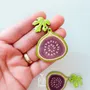 Jewelry - Fig Fruit Earrings - Summer Fruits Chunky Jewelry - PINTONIK