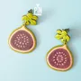 Jewelry - Fig Fruit Earrings - Summer Fruits Chunky Jewelry - PINTONIK