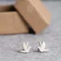 Jewelry - White Dove Stud Earrings - First Communion, Christening Gifts for Goddaughter, Godmother or Adult Baptism - PINTONIK