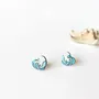 Jewelry - Ocean Wave Summer Earrings - Surf Jewelry - Coastal Beach Stud Earrings - Surfer or Girlfriend Gift - PINTONIK