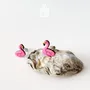 Jewelry - Funny Flamingo Earrings - Pool Floatie Stud Earrings - Summer Beach Jewelry for Pool Party - PINTONIK