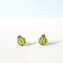 Jewelry - Cactus Stud Earrings - Boho Cacti Jewelry - Green Succulent Studs - PINTONIK