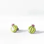 Jewelry - Cactus Stud Earrings - Boho Cacti Jewelry - Green Succulent Studs - PINTONIK