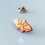 Jewelry - Rosy Maple Moth Pin - Pink Insect Brooch - PINTONIK
