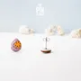 Bijoux - Boucles d'oreilles puces en forme d'œufs de Pâques dépareillés - Bijoux de printemps amusants - PINTONIK
