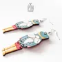 Bijoux - Boucles d'oreilles Casse-Noisette de Noël - Boucles d'oreilles fantaisie - Bijoux amusants à glisser dans une chaussette de Noël - PINTONIK