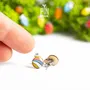 Jewelry - Retro Christmas Ornament Earrings with Rainbow - Christmas Stocking Stuffer - PINTONIK