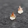Bijoux - Boucles d'oreilles fantaisie style gnome viking miniature, puces d'oreilles tendance et mignonnes, cadeau idéal pour une adolescente, son 21e anniversaire ou sa meilleure amie. - PINTONIK