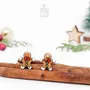 Jewelry - Gingerbread Man Stud Earrings - Quirky Christmas Earrings - Fun Stocking Stuffer or Secret Santa Gift - PINTONIK