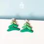 Jewelry - Christmas Tree Dangle Earrings - Sterling Silver Festive Jewelry - PINTONIK