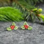 Jewelry - Holly Christmas Earrings - Holiday Jewelry Stocking Stuffer - Fun Secret Santa Gift - PINTONIK