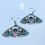 Bijoux - Boucles d'oreilles papillon Joseph's Coat - Bijoux Fairycore en argent sterling - PINTONIK