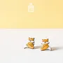 Jewelry - Cute Fox Kids Earrings - Fox Christmas Gift or Stocking Stuffer - Animal Fall Jewelry - PINTONIK