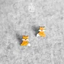 Jewelry - Cute Fox Kids Earrings - Fox Christmas Gift or Stocking Stuffer - Animal Fall Jewelry - PINTONIK